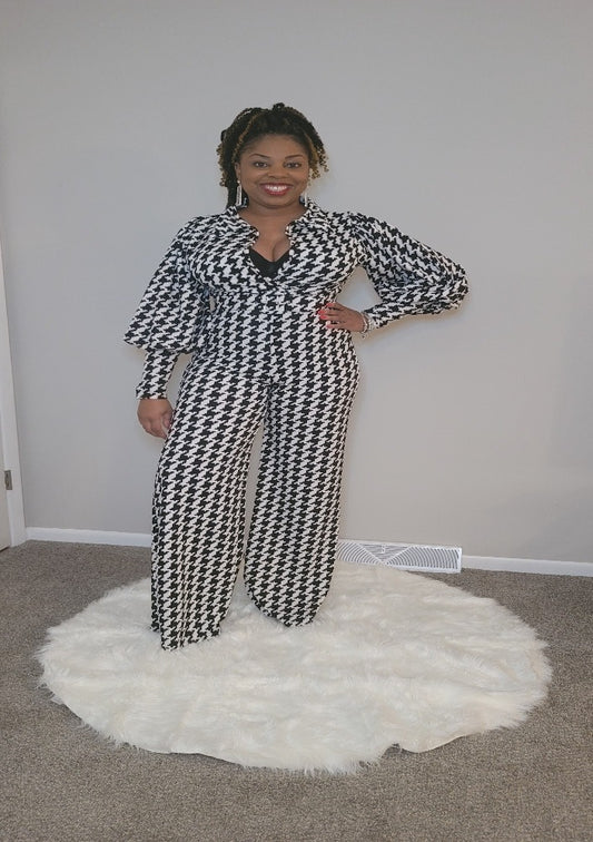 Houndstooth Jumpsuit