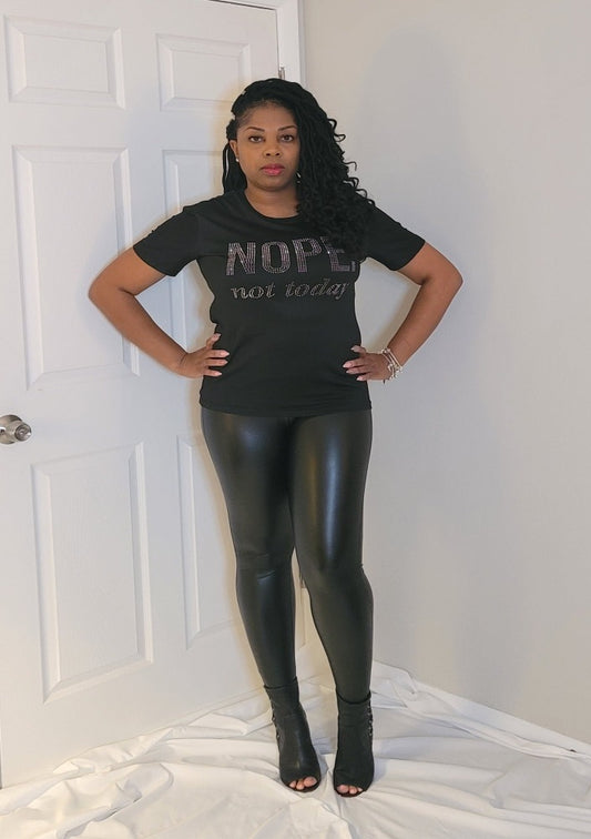 Vegan Faux Leather Leggings