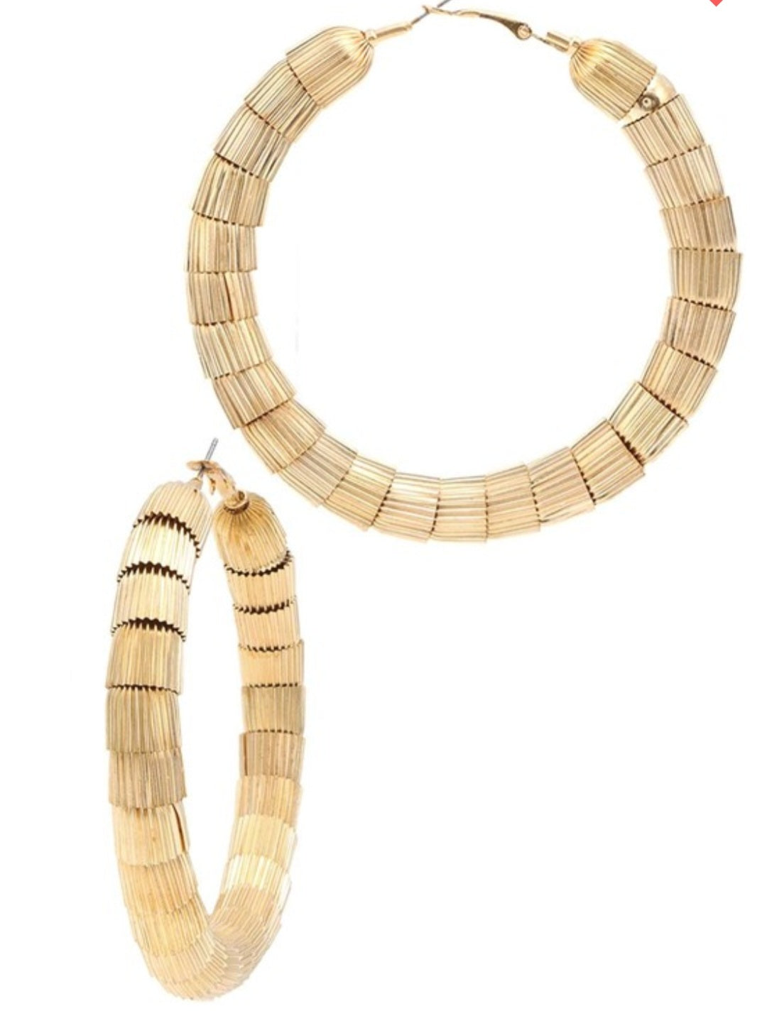 Gold Layered Hoops