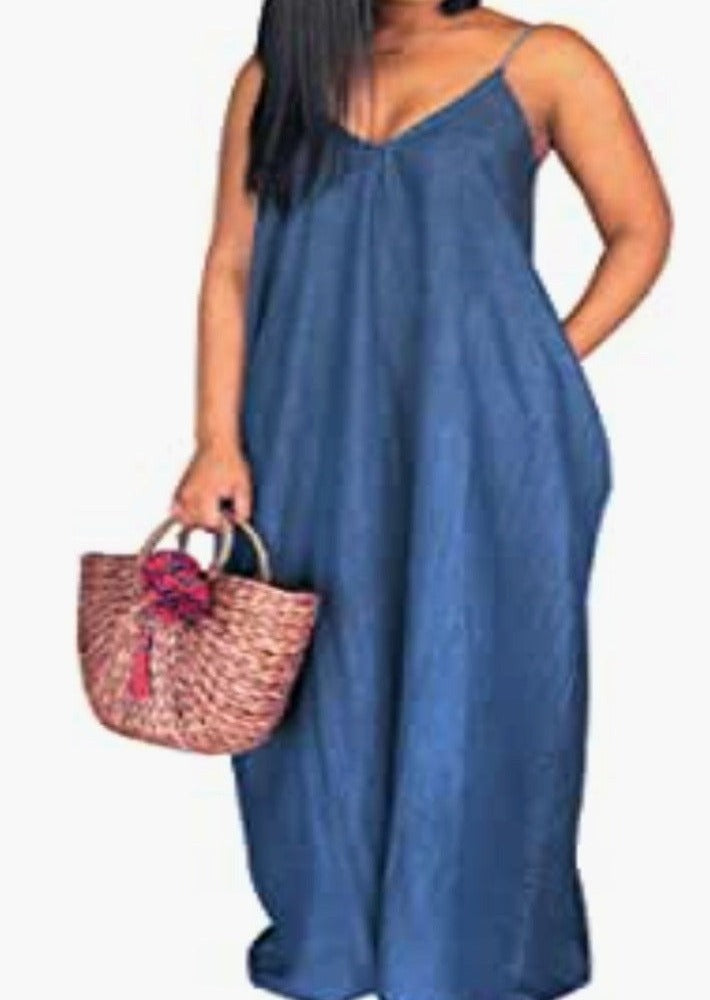 Chambray Maxi Dress